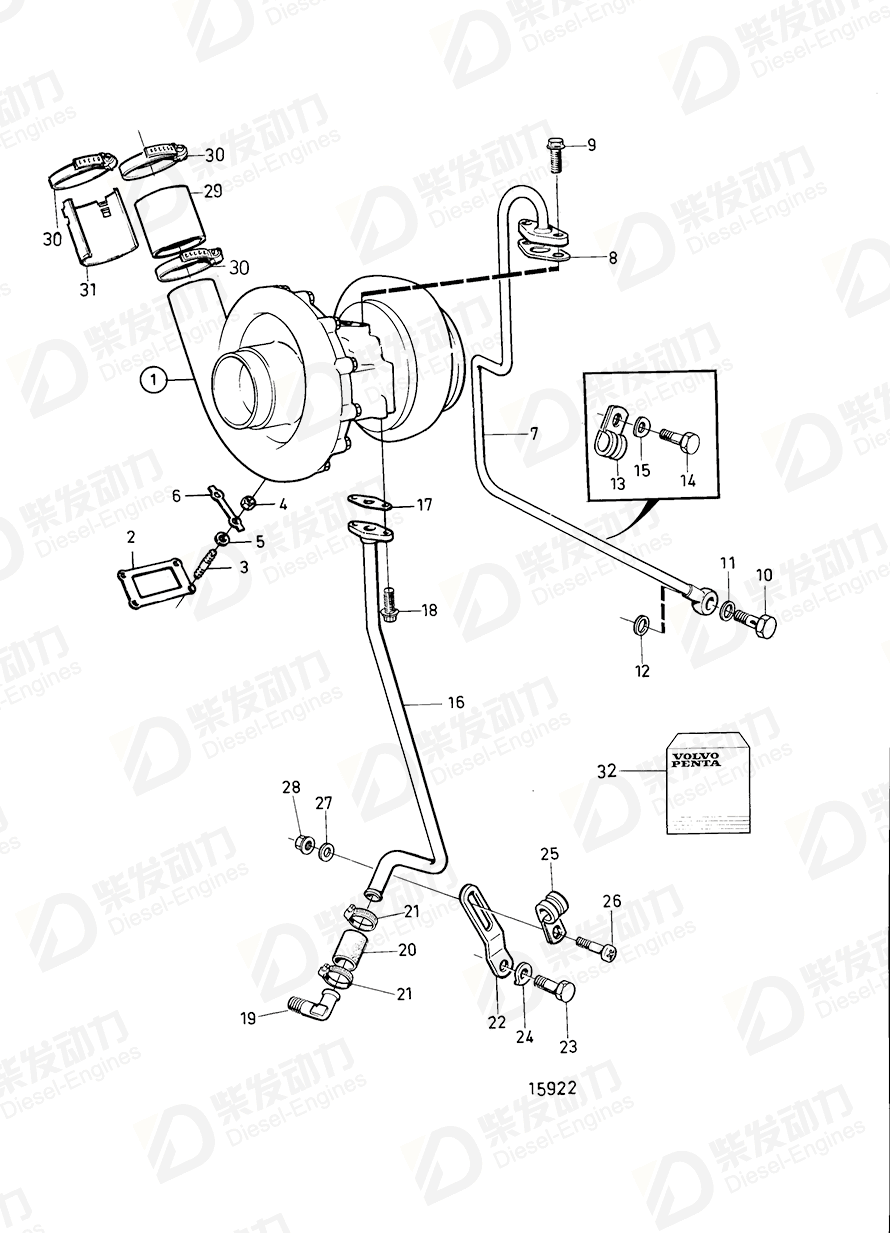volvo penta Hexagon screw 955534 Drawing volvo penta Hexagon screw 955534 Drawing